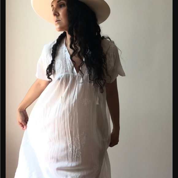 Sezane Dresses & Skirts - Deadstock Vintage Indian Cotton Gauze white dress